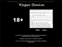 Tablet Screenshot of elegantfemdom.com